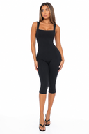 Sculpt Square Neck Capri Jumpsuit