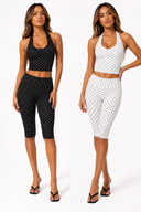 Polka-Dot Co-Ord Top