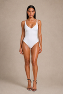 UNLINED PLUNGE THONG BODYSUIT